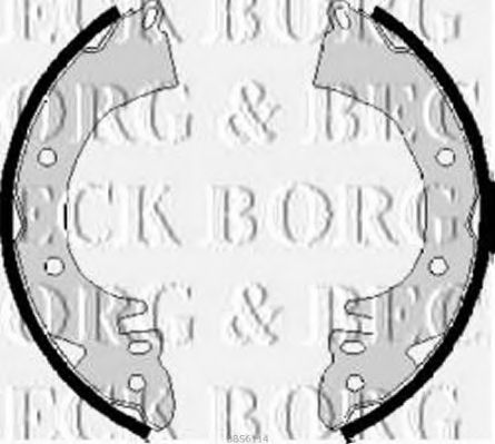 BORG & BECK BBS6114 Тормозные колодоки для MITSUBISHI STARION (Митсубиши/митсубиси Старион) BORG & BECK BBS6114 Тормозные колодоки для MITSUBISHI STARION (Митсубиши/митсубиси Старион)