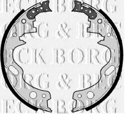 BORG & BECK BBS6186 Тормозные колодоки для NISSAN ATLAS (Ниссан Атлас) BORG & BECK BBS6186 Тормозные колодоки для NISSAN ATLAS (Ниссан Атлас)
