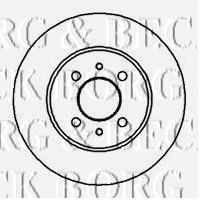 BORG & BECK BBD4597 Тормозной диск для FIAT (Фиат)