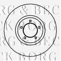 BORG & BECK BBD4665 Тормозной диск для FORD GRANADA (Форд Гранада) BORG & BECK BBD4665 Тормозной диск для FORD GRANADA (Форд Гранада)