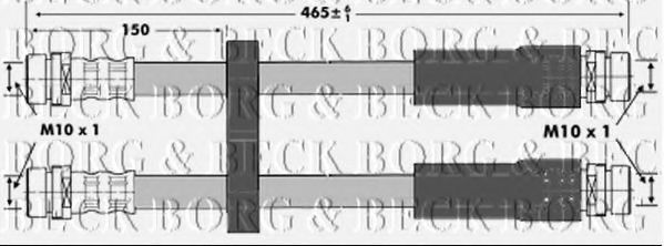 BORG & BECK BBH6959 Тормозной шланг для FIAT (Фиат) BORG & BECK BBH6959 Тормозной шланг для FIAT (Фиат)