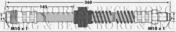 BORG & BECK BBH6840 Тормозной шланг для RENAULT KANGOO RAPID (Рено Кангу рапид) BORG & BECK BBH6840 Тормозной шланг для RENAULT KANGOO RAPID (Рено Кангу рапид)