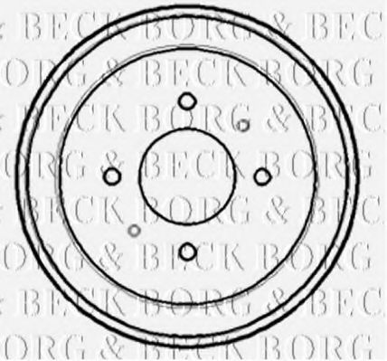 BORG & BECK BBR7160 Тормозной барабан для MITSUBISHI (Митсубиши/митсубиси) BORG & BECK BBR7160 Тормозной барабан для MITSUBISHI (Митсубиши/митсубиси)