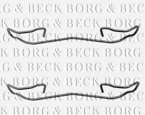 BORG & BECK BBK1039 Комплектующие, колодки дискового тормоза для RENAULT SCNIC III (Рено Сценик 3) BORG & BECK BBK1039 Комплектующие, колодки дискового тормоза для RENAULT SCNIC III (Рено Сценик 3)