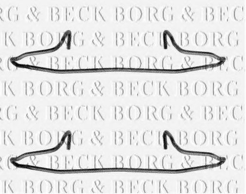 BORG & BECK BBK1040 Комплектующие, колодки дискового тормоза для AUDI A3 (Ауди А3) BORG & BECK BBK1040 Комплектующие, колодки дискового тормоза для AUDI A3 (Ауди А3)