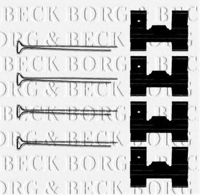 BORG & BECK BBK1073 Комплектующие, колодки дискового тормоза для ROVER 2000-3500 (Ровер 2000-3500) BORG & BECK BBK1073 Комплектующие, колодки дискового тормоза для ROVER 2000-3500 (Ровер 2000-3500)
