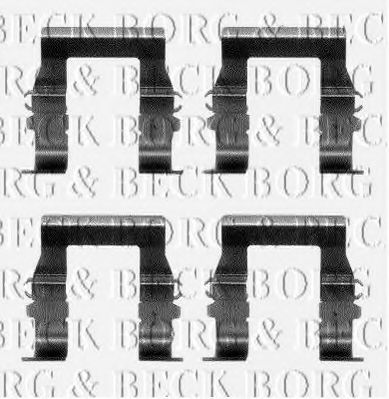 BORG & BECK BBK1095 Комплектующие, колодки дискового тормоза для MITSUBISHI SIGMA (Митсубиши/митсубиси Сигма) BORG & BECK BBK1095 Комплектующие, колодки дискового тормоза для MITSUBISHI SIGMA (Митсубиши/митсубиси Сигма)