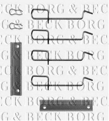 BORG & BECK BBK1122 Комплектующие, колодки дискового тормоза для PEUGEOT 309 II (Пежо 309 2) BORG & BECK BBK1122 Комплектующие, колодки дискового тормоза для PEUGEOT 309 II (Пежо 309 2)