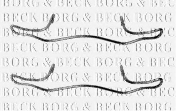BORG & BECK BBK1180 Комплектующие, колодки дискового тормоза для CITROËN DS5 (CитроËн Дс5) BORG & BECK BBK1180 Комплектующие, колодки дискового тормоза для CITROËN DS5 (CитроËн Дс5)