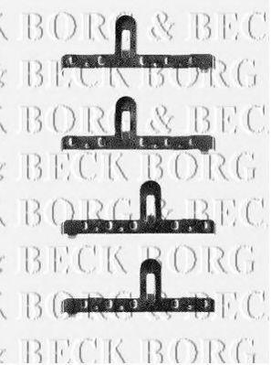 BORG & BECK BBK1184 Комплектующие, колодки дискового тормоза для VOLKSWAGEN CADDY I (Фольксваген Cаддъ и) BORG & BECK BBK1184 Комплектующие, колодки дискового тормоза для VOLKSWAGEN CADDY I (Фольксваген Cаддъ и)