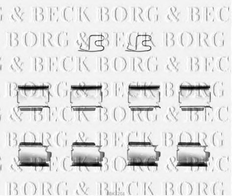 BORG & BECK BBK1201 Комплектующие, колодки дискового тормоза для JEEP WRANGLER II (Джип Вранглэр 2) BORG & BECK BBK1201 Комплектующие, колодки дискового тормоза для JEEP WRANGLER II (Джип Вранглэр 2)