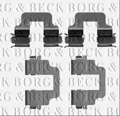 BORG & BECK BBK1211 Комплектующие, колодки дискового тормоза для OPEL (Опель) BORG & BECK BBK1211 Комплектующие, колодки дискового тормоза для OPEL (Опель)