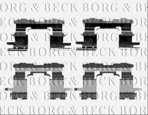 BORG & BECK BBK1216 Комплектующие, колодки дискового тормоза для TOYOTA (Тойота/тоета) BORG & BECK BBK1216 Комплектующие, колодки дискового тормоза для TOYOTA (Тойота/тоета)