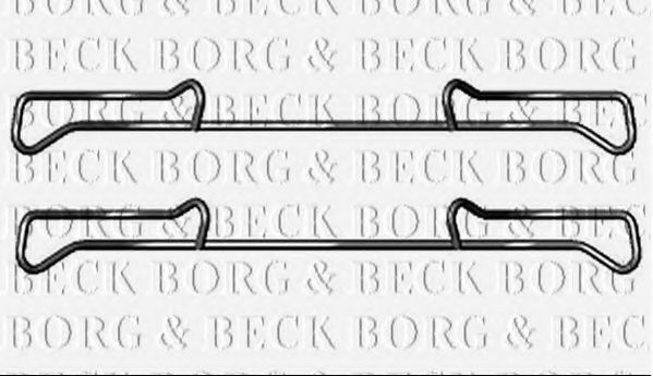 BORG & BECK BBK1219 Комплектующие, колодки дискового тормоза для RENAULT SCNIC III (Рено Сценик 3) BORG & BECK BBK1219 Комплектующие, колодки дискового тормоза для RENAULT SCNIC III (Рено Сценик 3)