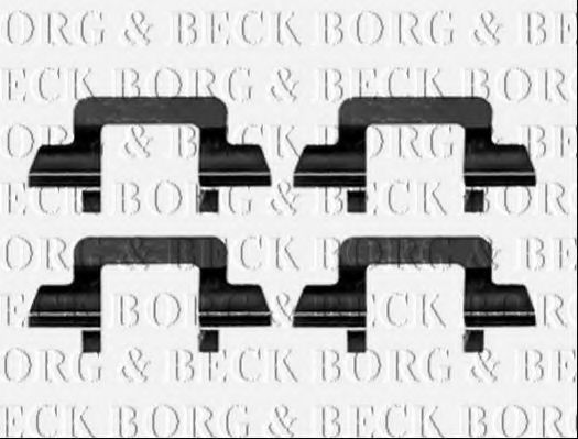 BORG & BECK BBK1221 Комплектующие, колодки дискового тормоза для CITROëN (Cитроëн) BORG & BECK BBK1221 Комплектующие, колодки дискового тормоза для CITROëN (Cитроëн)
