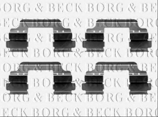BORG & BECK BBK1237 Комплектующие, колодки дискового тормоза для MERCEDES-BENZ CITAN (Мэрcэдэс-бэнз Cитан) BORG & BECK BBK1237 Комплектующие, колодки дискового тормоза для MERCEDES-BENZ CITAN (Мэрcэдэс-бэнз Cитан)