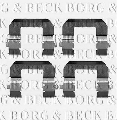 BORG & BECK BBK1238 Комплектующие, колодки дискового тормоза для KIA (Киа) BORG & BECK BBK1238 Комплектующие, колодки дискового тормоза для KIA (Киа)