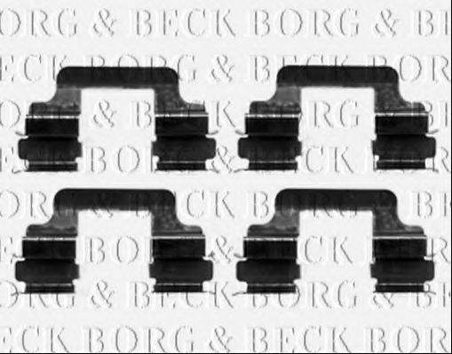 BORG & BECK BBK1241 Комплектующие, колодки дискового тормоза для VOLKSWAGEN T5 CARAVELLE (Фольксваген Т5 каравелла) BORG & BECK BBK1241 Комплектующие, колодки дискового тормоза для VOLKSWAGEN T5 CARAVELLE (Фольксваген Т5 каравелла)