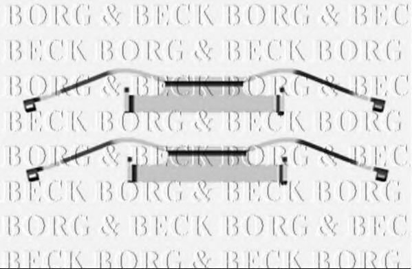 BORG & BECK BBK1280 Комплектующие, колодки дискового тормоза для VOLKSWAGEN T5 CARAVELLE (Фольксваген Т5 каравелла) BORG & BECK BBK1280 Комплектующие, колодки дискового тормоза для VOLKSWAGEN T5 CARAVELLE (Фольксваген Т5 каравелла)
