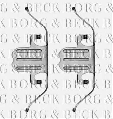 BORG & BECK BBK1290 Комплектующие, колодки дискового тормоза для BMW (Бмв) BORG & BECK BBK1290 Комплектующие, колодки дискового тормоза для BMW (Бмв)