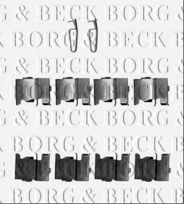 BORG & BECK BBK1338 Комплектующие, колодки дискового тормоза для MAZDA MPV II (Мазда Мпв 2) BORG & BECK BBK1338 Комплектующие, колодки дискового тормоза для MAZDA MPV II (Мазда Мпв 2)