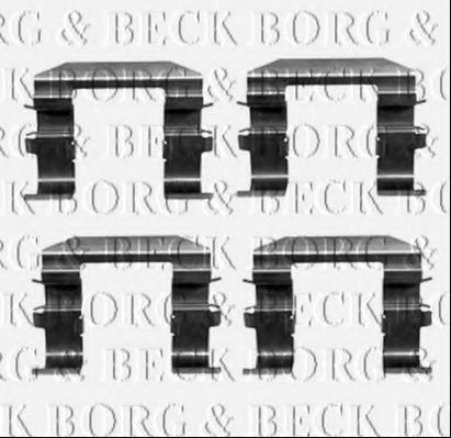 BORG & BECK BBK1378 Комплектующие, колодки дискового тормоза для KIA (Киа) BORG & BECK BBK1378 Комплектующие, колодки дискового тормоза для KIA (Киа)
