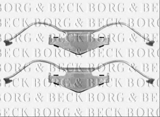 BORG & BECK BBK1402 Комплектующие, колодки дискового тормоза для OPEL (Опель) BORG & BECK BBK1402 Комплектующие, колодки дискового тормоза для OPEL (Опель)