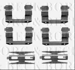 BORG & BECK BBK1434 Комплектующие, колодки дискового тормоза для HYUNDAI LAVITA (Хендай Лаvита)