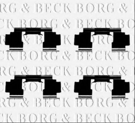 BORG & BECK BBK1436 Комплектующие, колодки дискового тормоза для ROVER 400 (Ровер 400) BORG & BECK BBK1436 Комплектующие, колодки дискового тормоза для ROVER 400 (Ровер 400)