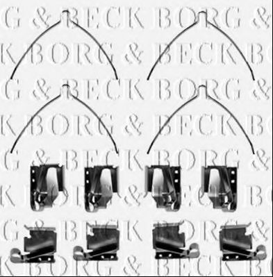 BORG & BECK BBK1454 Комплектующие, колодки дискового тормоза для TOYOTA CARINA E (Тойота/тоета Карина е) BORG & BECK BBK1454 Комплектующие, колодки дискового тормоза для TOYOTA CARINA E (Тойота/тоета Карина е)