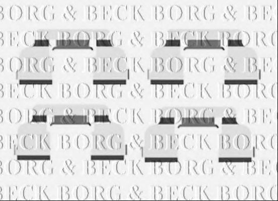BORG & BECK BBK1478 Комплектующие, колодки дискового тормоза для RENAULT TWINGO II (Рено Твинго 2) BORG & BECK BBK1478 Комплектующие, колодки дискового тормоза для RENAULT TWINGO II (Рено Твинго 2)