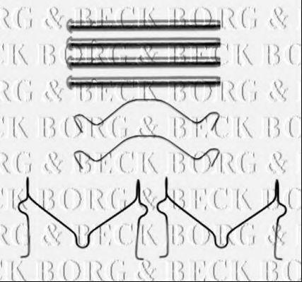 BORG & BECK BBK1486 Комплектующие, колодки дискового тормоза для KIA RIO (Киа Рио) BORG & BECK BBK1486 Комплектующие, колодки дискового тормоза для KIA RIO (Киа Рио)