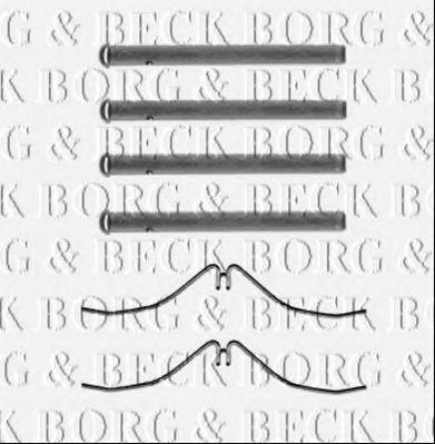 BORG & BECK BBK1489 Комплектующие, колодки дискового тормоза для MAZDA 323 III (Мазда 323 3) BORG & BECK BBK1489 Комплектующие, колодки дискового тормоза для MAZDA 323 III (Мазда 323 3)