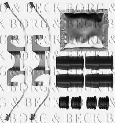 BORG & BECK BBK1528 Комплектующие, колодки дискового тормоза для CITROËN DS5 (CитроËн Дс5) BORG & BECK BBK1528 Комплектующие, колодки дискового тормоза для CITROËN DS5 (CитроËн Дс5)