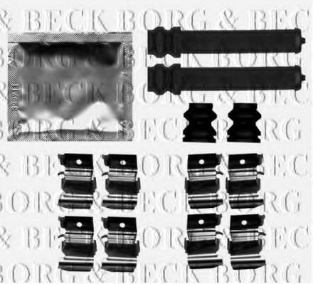 BORG & BECK BBK1532 Комплектующие, колодки дискового тормоза для MITSUBISHI PAJERO III (Митсубиши/митсубиси Паджеро 3) BORG & BECK BBK1532 Комплектующие, колодки дискового тормоза для MITSUBISHI PAJERO III (Митсубиши/митсубиси Паджеро 3)