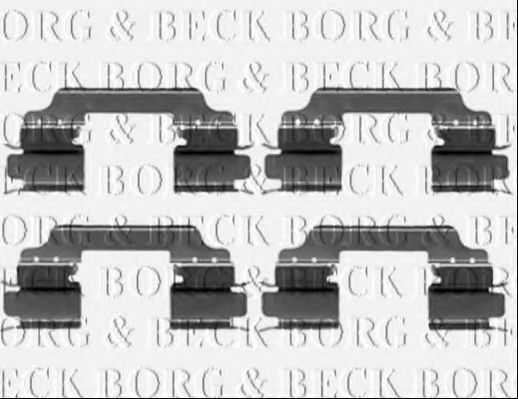 BORG & BECK BBK1534 Комплектующие, колодки дискового тормоза для HYUNDAI (Хендай) BORG & BECK BBK1534 Комплектующие, колодки дискового тормоза для HYUNDAI (Хендай)