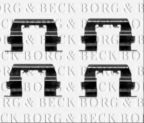 BORG & BECK BBK1535 Комплектующие, колодки дискового тормоза для HYUNDAI EXCEL (Хендай Эxcэл) BORG & BECK BBK1535 Комплектующие, колодки дискового тормоза для HYUNDAI EXCEL (Хендай Эxcэл)
