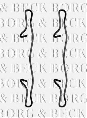 BORG & BECK BBK1545 Комплектующие, колодки дискового тормоза для FORD KUGA II (Форд Куга 2) BORG & BECK BBK1545 Комплектующие, колодки дискового тормоза для FORD KUGA II (Форд Куга 2)