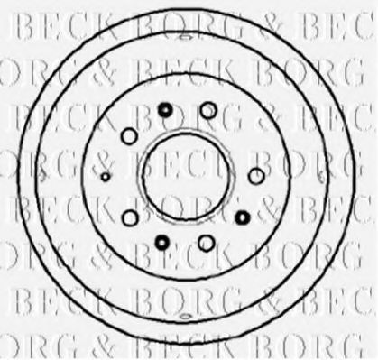 BORG & BECK BBR7031 Тормозной барабан для LAND ROVER DEFENDER (Ленд ровер/лэнд ровер Дэфэндэр) BORG & BECK BBR7031 Тормозной барабан для LAND ROVER DEFENDER (Ленд ровер/лэнд ровер Дэфэндэр)