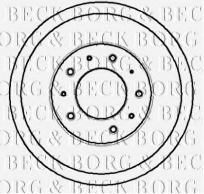 BORG & BECK BBR7032 Тормозной барабан для LAND ROVER DEFENDER (Ленд ровер/лэнд ровер Дэфэндэр) BORG & BECK BBR7032 Тормозной барабан для LAND ROVER DEFENDER (Ленд ровер/лэнд ровер Дэфэндэр)