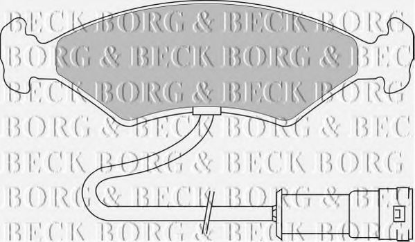 BORG & BECK BBP1104 Тормозные колодки для FORD FIESTA (Форд Фиэста) BORG & BECK BBP1104 Тормозные колодки для FORD FIESTA (Форд Фиэста)