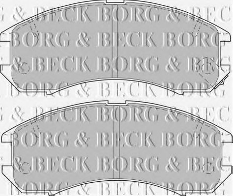 BORG & BECK BBP1162 Тормозные колодки для MAZDA 626 III (Мазда 626 3) BORG & BECK BBP1162 Тормозные колодки для MAZDA 626 III (Мазда 626 3)