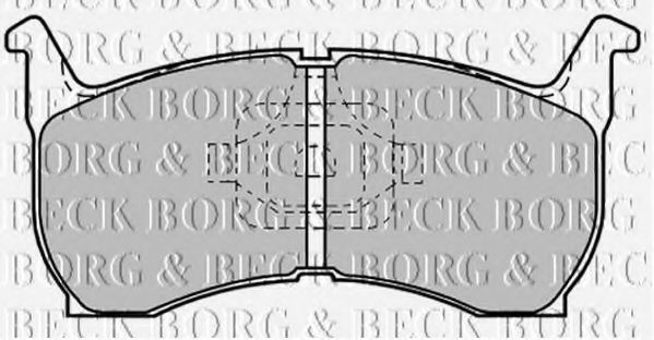 BORG & BECK BBP1185 Тормозные колодки для MAZDA 626 II (Мазда 626 2) BORG & BECK BBP1185 Тормозные колодки для MAZDA 626 II (Мазда 626 2)