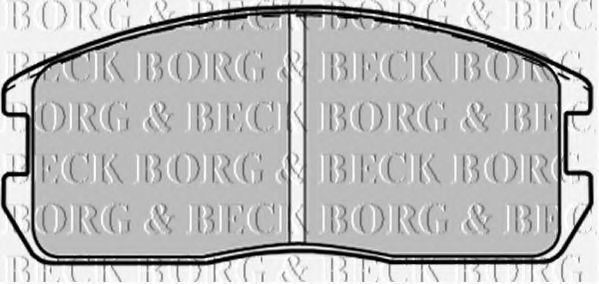 BORG & BECK BBP1200 Тормозные колодки для MITSUBISHI LANCER III (Митсубиши/митсубиси Ланcэр 3) BORG & BECK BBP1200 Тормозные колодки для MITSUBISHI LANCER III (Митсубиши/митсубиси Ланcэр 3)