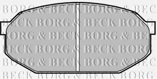 BORG & BECK BBP1205 Тормозные колодки для MAZDA 626 II (Мазда 626 2) BORG & BECK BBP1205 Тормозные колодки для MAZDA 626 II (Мазда 626 2)