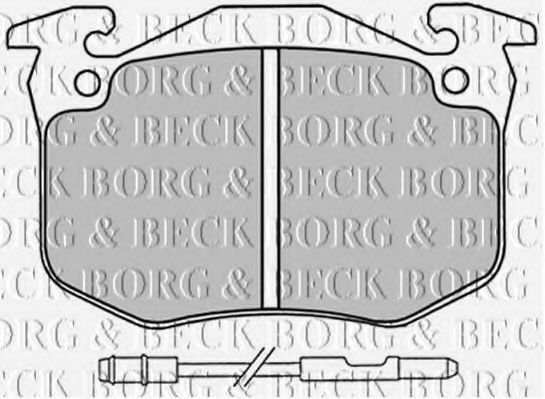 BORG & BECK BBP1230 Тормозные колодки для PEUGEOT (Пежо) BORG & BECK BBP1230 Тормозные колодки для PEUGEOT (Пежо)