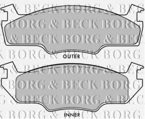 BORG & BECK BBP1235 Тормозные колодки для VOLKSWAGEN SCIROCCO (Фольксваген Сcироccо) BORG & BECK BBP1235 Тормозные колодки для VOLKSWAGEN SCIROCCO (Фольксваген Сcироccо)