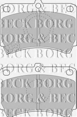 BORG & BECK BBP1269 Тормозные колодки для MAZDA GLC II (Мазда Глc 2) BORG & BECK BBP1269 Тормозные колодки для MAZDA GLC II (Мазда Глc 2)