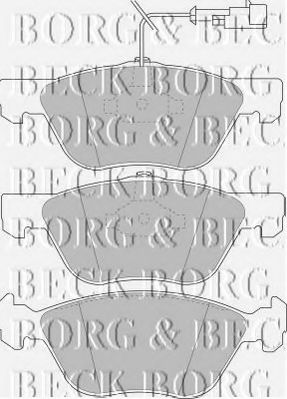 BORG & BECK BBP1396 Тормозные колодки для FIAT (Фиат) BORG & BECK BBP1396 Тормозные колодки для FIAT (Фиат)