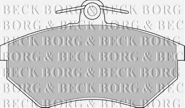 BORG & BECK BBP1406 Тормозные колодки для VOLKSWAGEN (Фольксваген) BORG & BECK BBP1406 Тормозные колодки для VOLKSWAGEN (Фольксваген)
